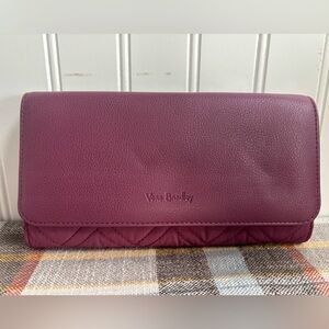 Vera Bradley Plum Quilted Wallet